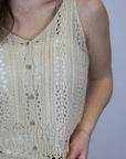 Carmela Crochet Knit Top