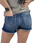 KanCan Lizzy Frayed Shorts