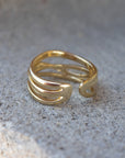 Misha Four Line Ring