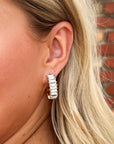 Slow Dancing Baguette Earrings