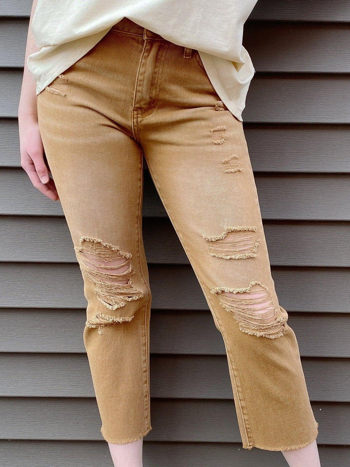 Autumn Straight Crop Jeans