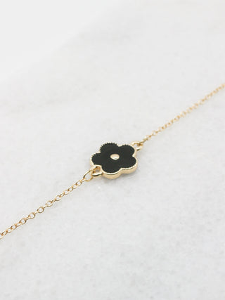 Blooming Black Necklace