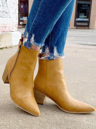 Cindy Camel Bootie