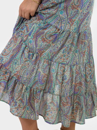 Iris Ruffled Midi Dress