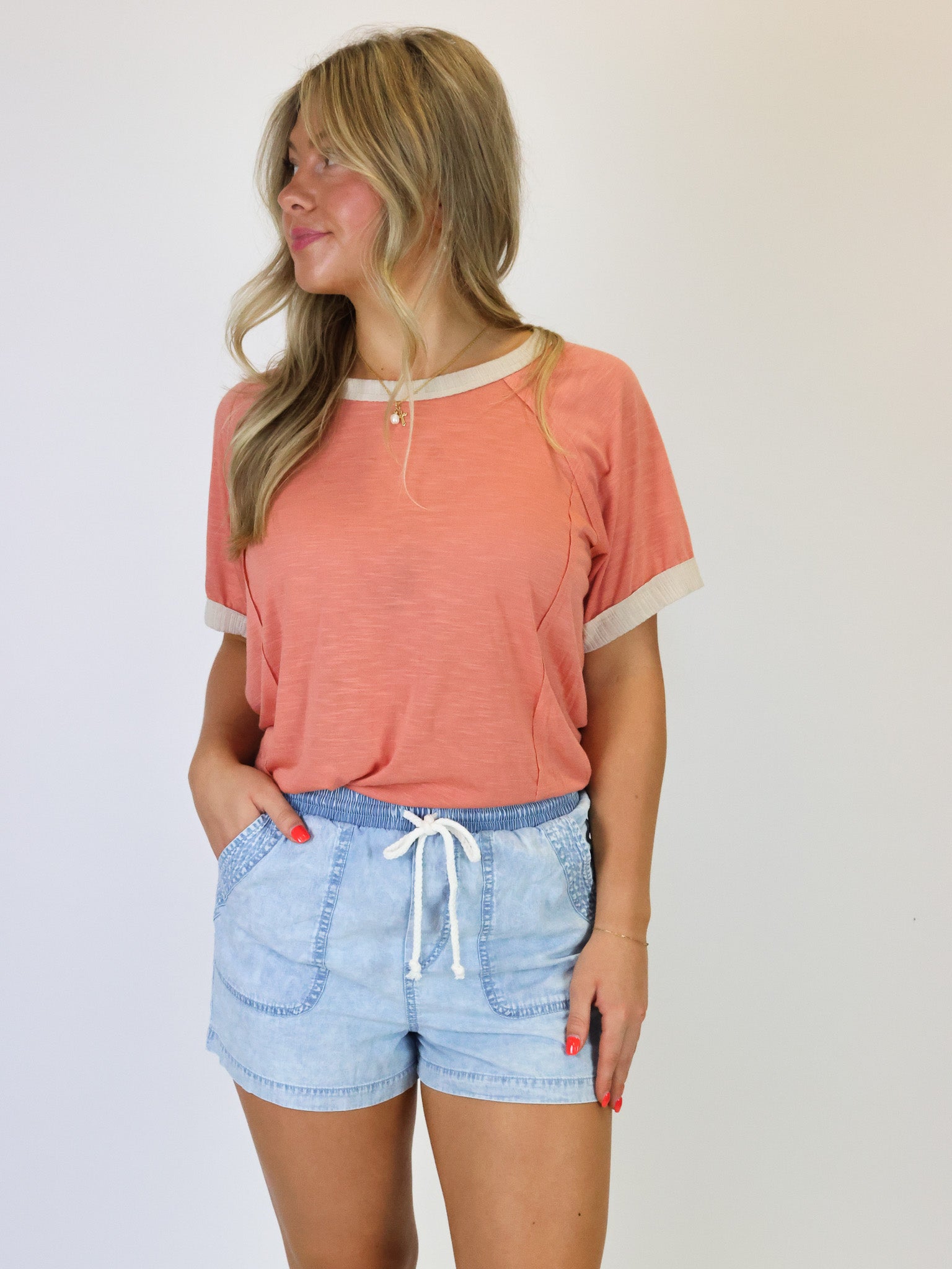 Piper Rose Pocket Shorts