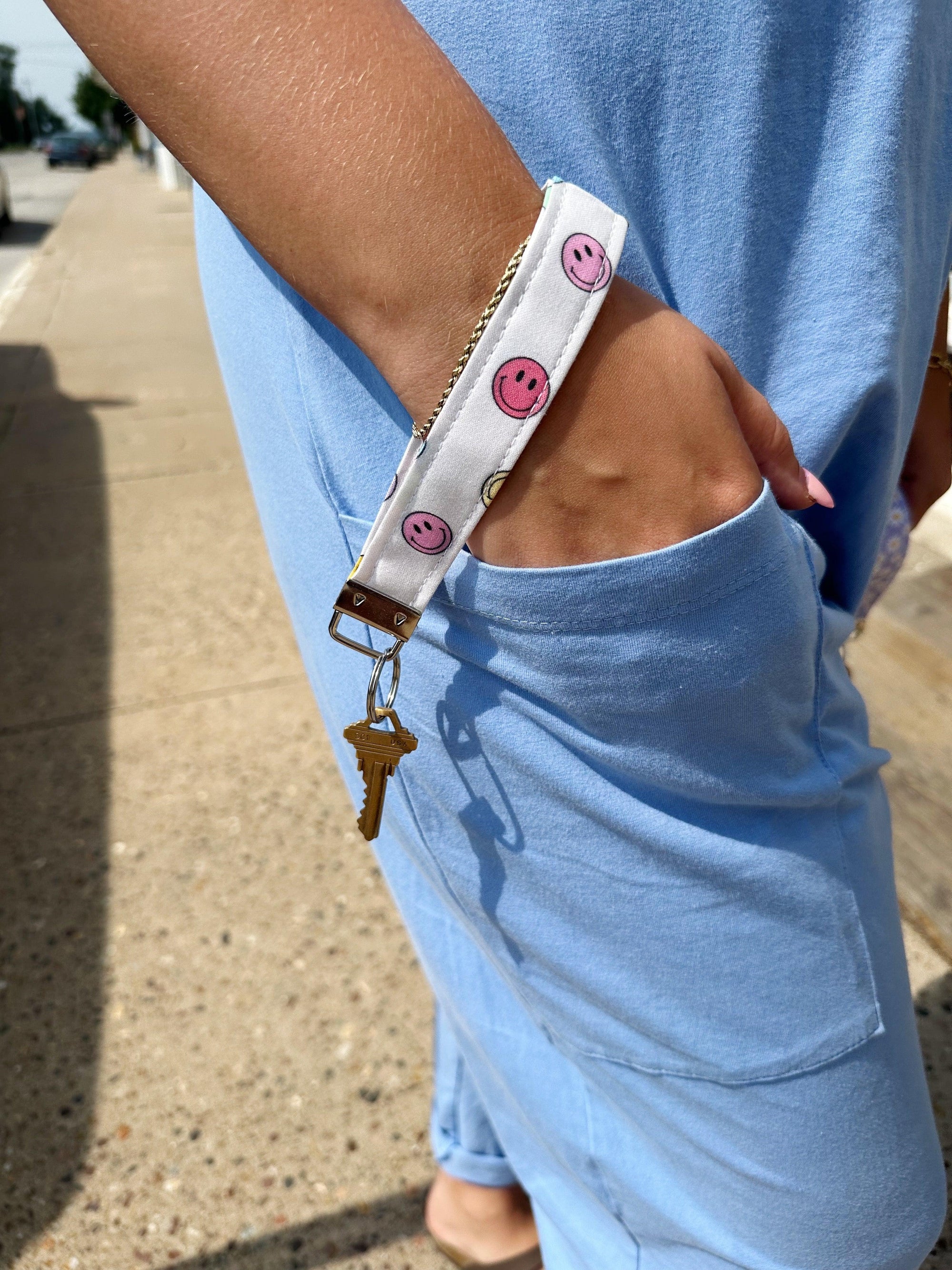 Smiley Face Keychain